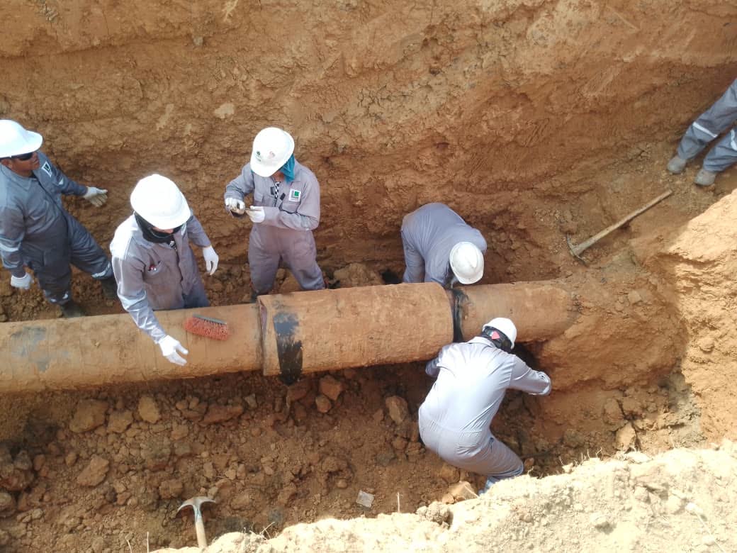 Mantenimiento de oleoductos en Campo Boscán